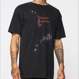 Wasted Memories Short Sleeve Tee - Black/Red